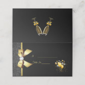 Glamoureuze legance Birthday Party (Buitenkant ongevouwen)