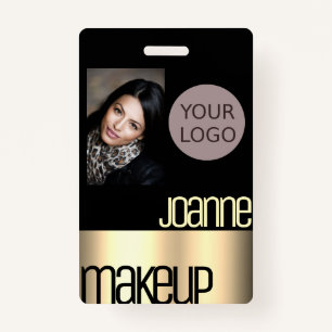 Glamoureuze Luxe Elegant Beauty Salon Roos Gold Badge