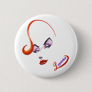 Glamoureuze Lypsinka Button! Ronde Button 5,7 Cm