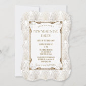 Glamoureuze Old Hollywood Great Gatsby Nieuwjaarsf Kaart (Voorkant)