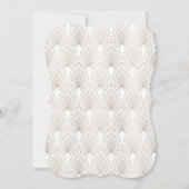 Glamoureuze Old Hollywood Great Gatsby Nieuwjaarsf Kaart (Achterkant)