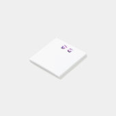 Glamoureuze Paarse ogen en Waterverf van Brows Post-it® Notes (Schuin)