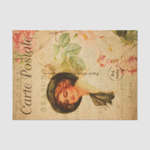  Glamoureuze Roos Floral Frans Tissuepapier