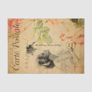  Glamoureuze Roos Floral Frans Tissuepapier