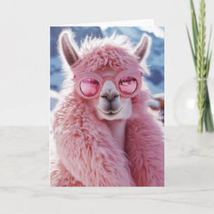 Glamoureuze Roze Llama - Winter Mode Icon