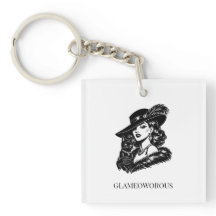 Glamoureuze vrouw met kat mode-illustratie