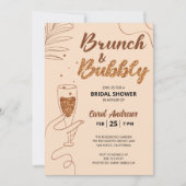 Glamourieuze Brunch & Mousserende Bruiloftsshowers Kaart (Voorkant)