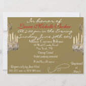 GLAMOUROUS BIRTHDAY PARTY INVITATION KAART (Achterkant)