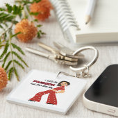 Glamourvrouw Sleutelhanger (Voorkant Rechts)