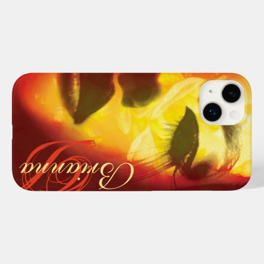 Glamouverfde goudmode Case-Mate iPhone case (Achterkant (horizontaal))