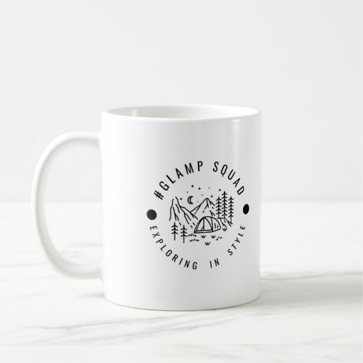 Glamp Squad Aventures café Mug (Gauche)