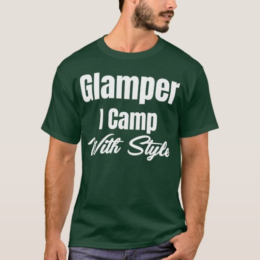 Glamper I Camp With Style Hiker Adventure Smores b T-shirt (Voorkant)