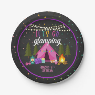 Glamping Birthday Party Bord - Aangepast