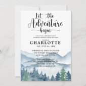 Glamping Camping Birthday Party Invitation Kaart (Voorkant)