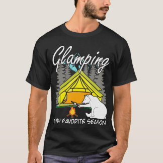 Glamping Camping Kamperen Wandelend gezin T-shirt
