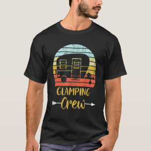 Glamping Crew Matching Familie Meisjes Camping Tri T-shirt