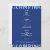 Glamping Denim Diamonds Fun Bachelorette Weekend Kaart (Achterkant)
