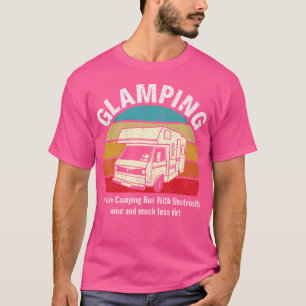 Glamping Funny Definition Camping Glamper T-shirt