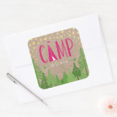 Glamping gepersonaliseerde Sticker (Envelop)