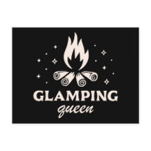 Glamping koningin meisje zwart esthetiek grappig
