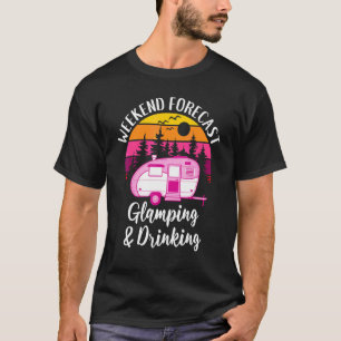 Glamping Koningin Weekend Voorspelling Glamping En T-shirt