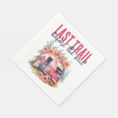 Glamping Laatste Trail Bachelorette-feestweekend Servet (Hoek)