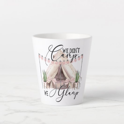 Glamping Latte Mok (Voorkant)