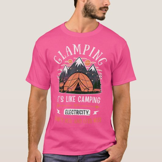 Glamping Luxe Camping Grappige Glamper Chilling Co T-shirt (Voorkant)