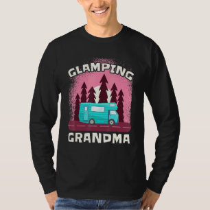 Glamping Oma Glamper Camper Grootmoeder Natuur T-shirt