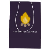 Glamping Party aangepaste gastserver Medium Cadeauzakje (Achterkant)