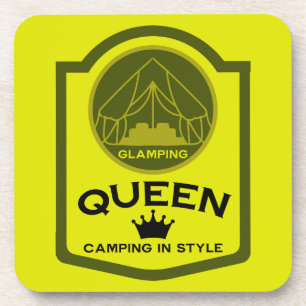 Glamping Queen Camping in stijl Bier Onderzetter
