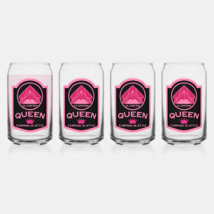 Glamping Queen Camping in stijl Blikvorm Glas