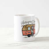 Glamping Queen Funny Camper Koffiemok (Voorkant rechts)