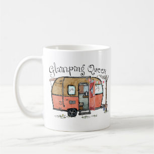 Glamping Queen Funny Camper Koffiemok