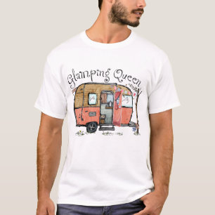 Glamping Queen Funny Camper T-shirt