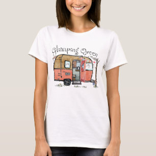 Glamping Queen Funny  Camper T-shirt