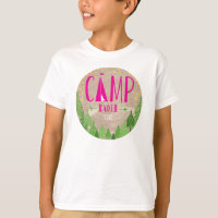 Glamping T-Shirt met Kraft Background for Kate