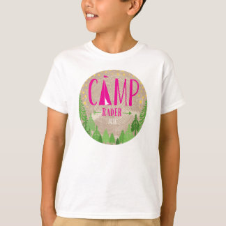 Glamping T-Shirt met Kraft Background for Kate