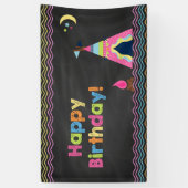 Glamping Verjaardag Vinyl Banner (Verticaal)