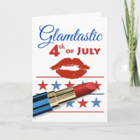 Glamtastic Vierde juli rode lippenstift