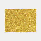 Glans goud Glitter Patroon Fleece Deken (Voorkant (Horizontaal))