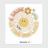 Glans in je eigen Light retro daisy plakboek Sticker (Vel)