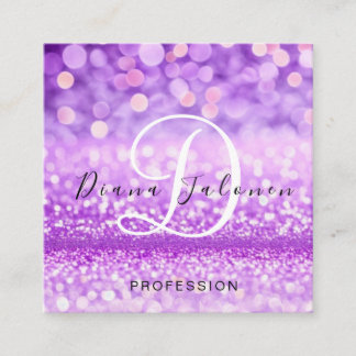 Glans met professionele make-up artiest vierkante visitekaartje