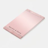 Glans Roze Goud Glamour  Post-it® Notes (Schuin)