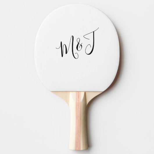 Glansde Initialen Matig Tafeltennisbatje (Voorkant)