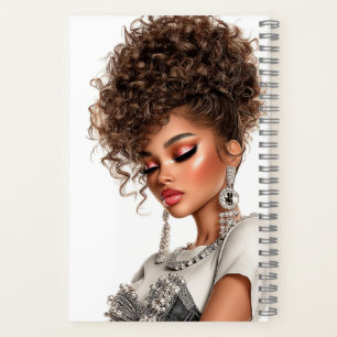 Glanssteen Gloed Glam Girl Spiraalschrift Notitieboek
