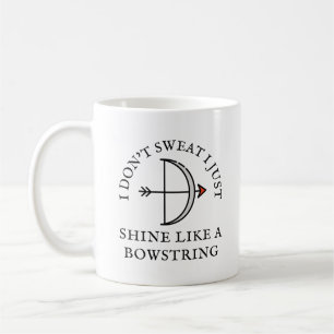 Glanzen als een Bowstring   boogschieter Koffiemok