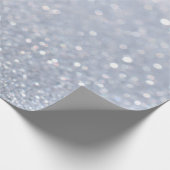 glanzend abstracte achtergrond van zilverglitter cadeaupapier (Hoek)