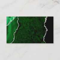 Glanzend bosgroen marmer chic zilver glitters