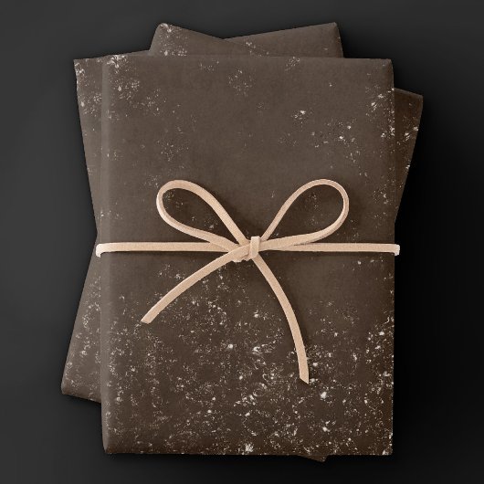 glanzend brons | Rich Brown Glam Damask Inpakpapier Vel